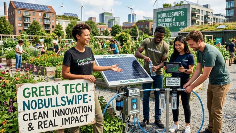 Green Tech NoBullSwipe: Clean Innovation & Real Impact Green Tech NoBullSwipe